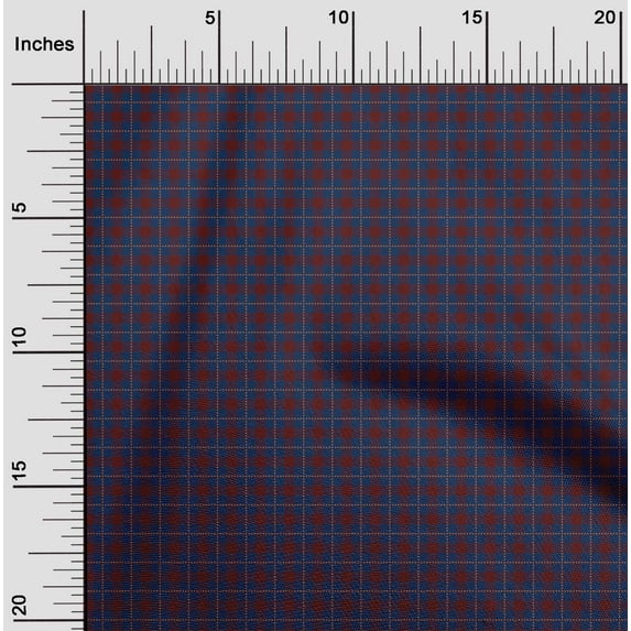 oneOone Cotton Flex Fabric Gingham Check Decor Fabric Printed BTY 40 Inch Wide