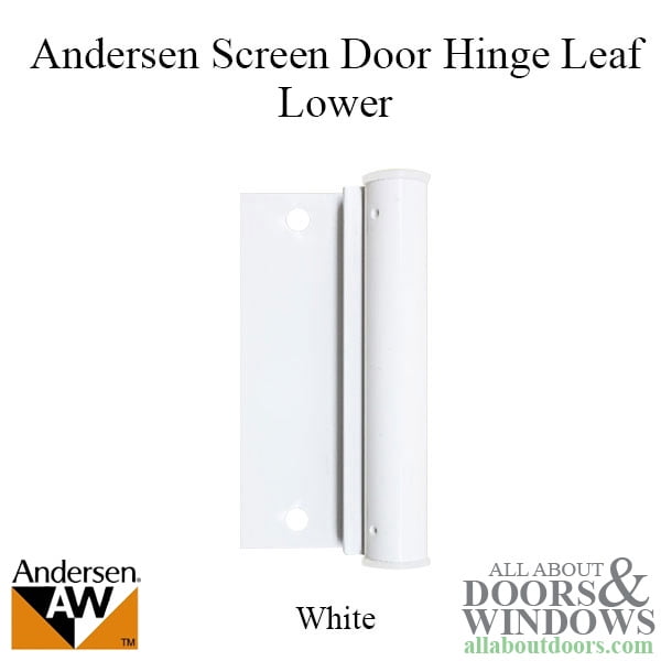Andersen Lower Screen Door Hinge Leaf White 2579475