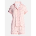 thumbnail image 6 of Joyspun Women’s Dreamy Soft Collection Notch Collar Shorty Knit Pajama Set, Sizes XS to 3X, 6 of 6