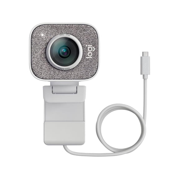 Logitech for Creators StreamCam Webcam for Streaming and Content Creation, Full HD 1080p 60 fps, Premium Glass Lens, Smart Auto-Focus, for PC/Mac - White