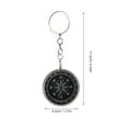 thumbnail image 2 of DRAFIDEEP Compact Aluminum Alloy Compass Keychain for Hiking Camping with Accurate Navigation, 2 of 8