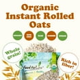 thumbnail image 4 of Organic Instant Rolled Oats, 4 Pounds – Ready in 1 Minute Non-GMO Whole Grain Oatmeal. Kosher, 4 of 7