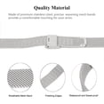thumbnail image 4 of Adjustable Replacement Watch Strap Breathable Folding Clasp Quick Release Stainless Steel Watch Band For Mi Band 8, 4 of 8