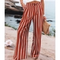 thumbnail image 4 of Women'S Pants Casual Button Up High Waisted Wide Leg Trousers Red M, 4 of 7