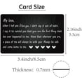 thumbnail image 2 of 1 pc My Love Wallet Card Engraved Wallet Insert Metal Wallet Card Insert Anniversary Romantic Mini Love Notes Gift For Men Husband Boyfriend Fiance Valentine Day Wedding Birthday Christmas, 2 of 7