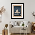 thumbnail image 3 of Framed Art Print, Washington DC Travel Poster by Vintage Travel Posters, 17-7/8" x 21-7/8", 3 of 3