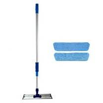 16 inch Professional Commercial Microfiber Mop With Two 16 inch Microfiber Mop Pads and Aluminum Mop Frame and Handle