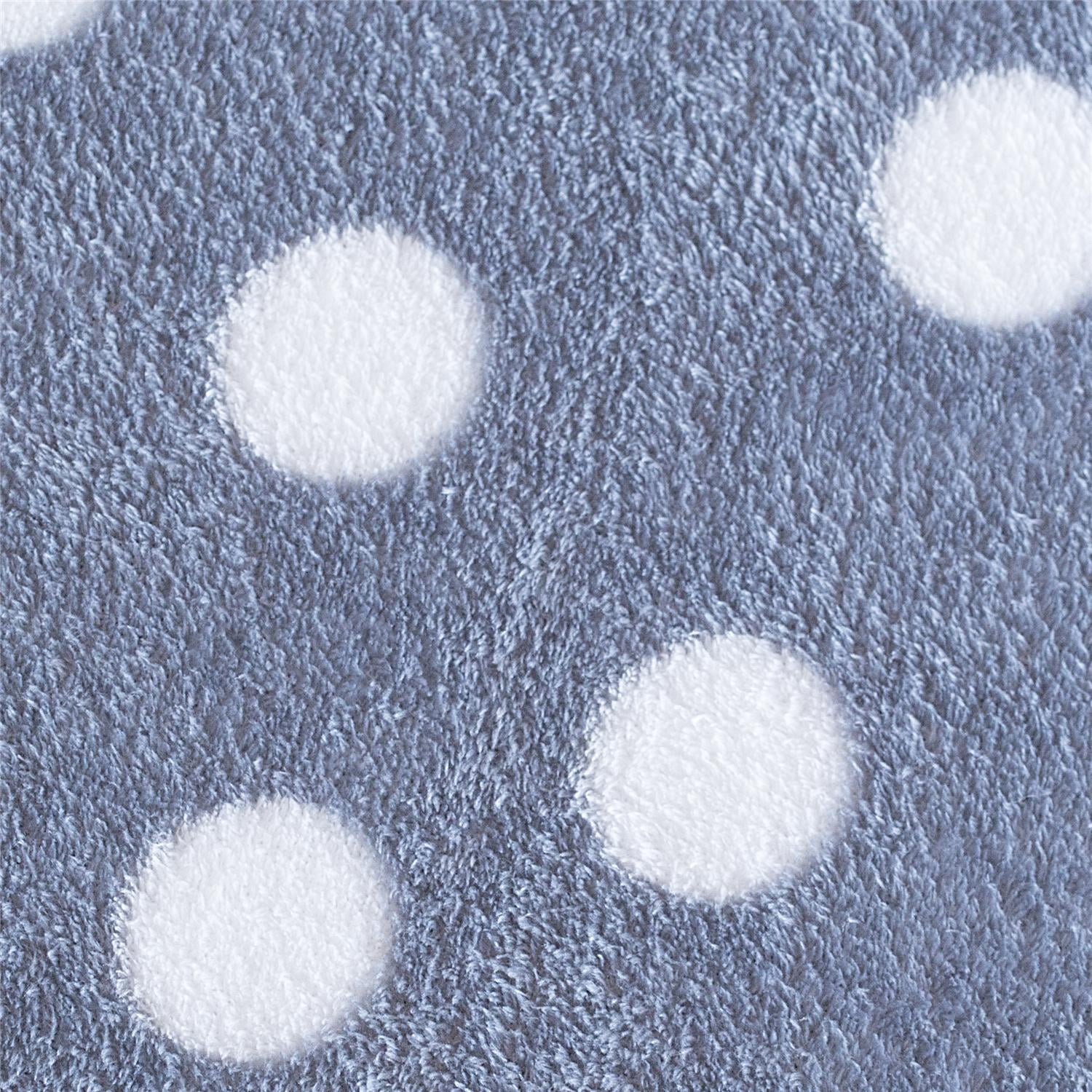 JML Fleece Throw Blanket Soft Cozy Plush Nap Blanket,50"x60", 2 Pack, Blue & Grey