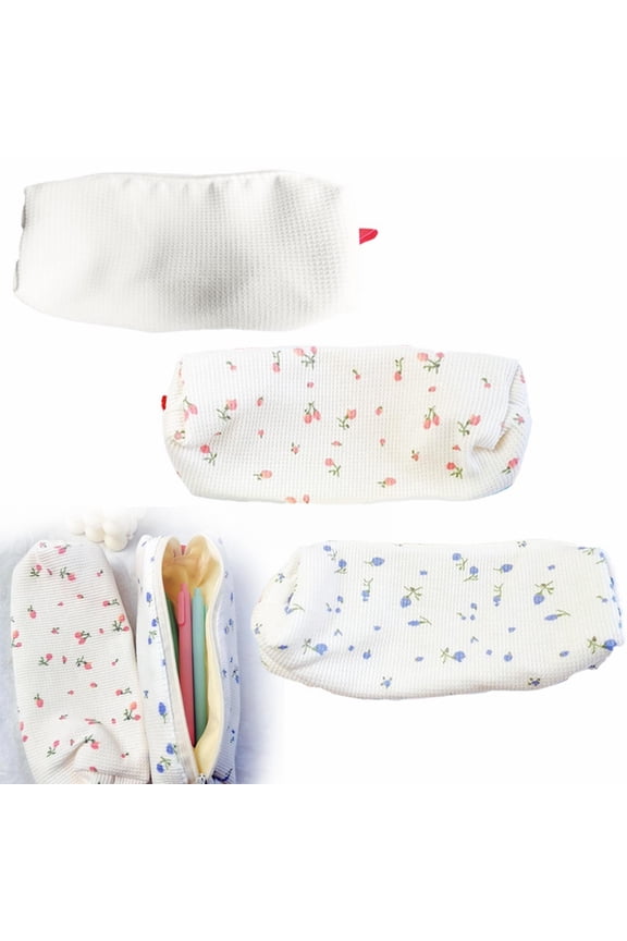 Pencil Case Pencil Pouch Pen Holder Coin Purse Small Makeup Bag for Purse Floral Styl Cute Simple Multifunction Stationery Organizer Cosmetic Storage Bag