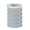 thumbnail image 2 of 5 Rolls Christmas Ribbon 1.5 inch Wide Decorative Ribbon for Gift Wrapping and Holiday Decorations Pale Gray Bunny, 2 of 7