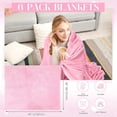 thumbnail image 6 of 6 Pcs Flannel Soft Throw Blanket Bulk Large 3D Waffle Textured Faux Fur Throw Fleece Blanket 50 x 60 Inches No Shedding No Pilling Lightweight Blankets for Bedroom Couch Sofa (Fresh), 6 of 6
