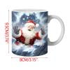 PEONAVET Mug Lettering Christmas Mug Inflated Snowman Mug, Santa Mug Press Puffy 15oz 11oz Coffe