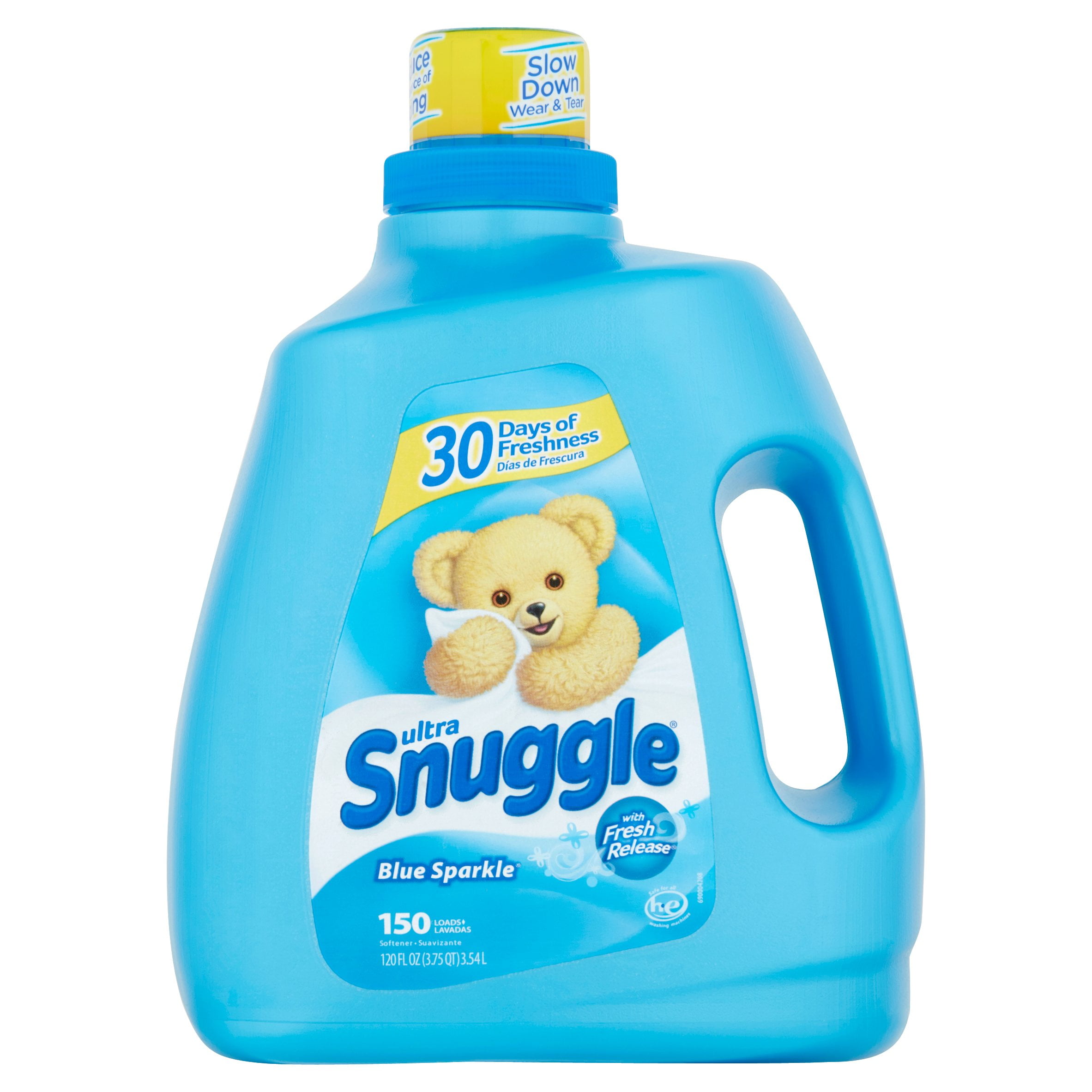 Snuggle Ultra Blue Sparkle Softener, 150 Loads, 120 Fl Oz - Walmart.com