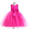 thumbnail image 3 of Vestido de niña Vestido de niña de flores Falda de niña de flores Vestido de malla abullonada Vestido de encaje con lazo Vestidos de bebé, 3 of 6