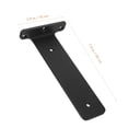 thumbnail image 2 of BRIGHTFUFU 1Set Black Iron Floating Shelf Brackets Heavy Duty Mounting Hardware 7.86x3.93x1.18in, 2 of 8