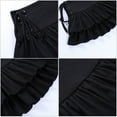 thumbnail image 5 of FEOYA Black Punk Skirt Women Gothic Skirt High Waist Plaid Pleated Mini Goth Skirt A-Lined Steampunk Short Skirt Sexy Slim Summer Y2k Skirt, 5 of 6