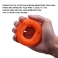 thumbnail image 4 of Entrenador de fuerza de mano Sonducket anillo de Silicona ajustable para gimnasio color Negro, 4 of 6