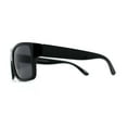 thumbnail image 3 of Mens 90s Classic Flat Top All Black Gangster Shade Sunglasses Shiny Black, 3 of 4