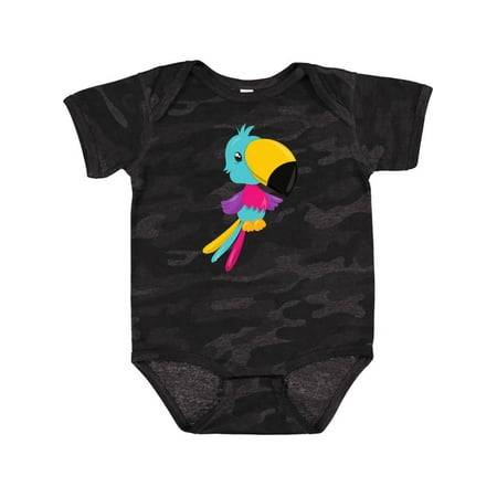 

Inktastic Colorful Parrot Cute Parrot Tropical Parrot Gift Baby Boy or Baby Girl Bodysuit