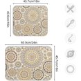 thumbnail image 5 of Mandala Ethnic Bohemian Ornament Dish Drying Mat for Kitchen Counter Absorbent Microfiber Drying Pad, Medium 16x18 in, Reversible Drainer Mats, 5 of 7