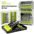 thumbnail image 2 of PULITUO 20V Max Cordless Drill Driver Set, 39 Pieces, 2 Batteries, Storage Bag, Green, 2 of 10