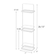 thumbnail image 7 of Yamazaki Home Shower Caddy - Three Sizes, White, Steel, Large, Water Resistant, No Assembly, 7 of 7