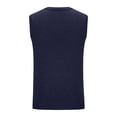 thumbnail image 4 of ZyeKqe Sweater Vests for Men Sleeveless Knit Top Casual V Neck Pullover Tops Loose Fitted Knitwear, 4 of 7