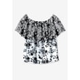 thumbnail image 5 of Woman Within Plus Size Ruffle Tee, 5 of 6