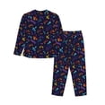 thumbnail image 2 of Wukai Games Print Women's Pajama Set - Soft Long Sleeve Sleepwear for Comfort and Style-XX-Large, 2 of 9