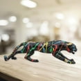 thumbnail image 4 of Creativo rastreante figuril graffiti estatua animal escultura artesanía ornamento tv pequeña sa mitorio ano decorativo ano dona perfecl Estatua de leopardo rastreo, 4 of 8