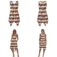 thumbnail image 3 of Xixirimido Sunset Tropical Palm Trees Matching Sets for Beach Vacation Men's Hawaiian Shirt & Women's Sleeveless Midi Dress Hawaiian Matched Couples Summer Outfits, 4XL, 3 of 7