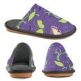 thumbnail image 4 of Fuzzy Slippers Women and Men Non-slip Fuzzy Flat Slippers House Bedroom Slippers for Adult Butterflies and Swirls Pattern, 4 of 9