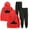 red, variant on Ivan Cornejo Mirada Tour Parte 2 Hoodies Set Merch Men/Women Sweatshirt Pants Two Piece Set Hooded Streetwear