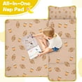 thumbnail image 4 of Light Brown Footballs and Cups Pattern Toddler Nap Mats for Kids Preschool,Sleeping Mat Bag or Kids,Toddler Sleeping Bag,Toddler Nap Mat or Daycare, 4 of 6
