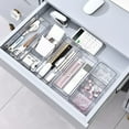 thumbnail image 3 of Clear Drawer Organizer, Plastic Drawer Organizers for Home Organization and Storage, 4 Sizes Optional Small Organizer Bins, Non-Slip Pads, for Bathroom, Kitchen, Vanity & Office, 3 of 8