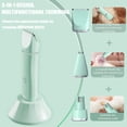 thumbnail image 5 of Dog Clippers for Grooming,IPX7 Waterproof Dog Grooming Clippers with Charging Dock,3 in1Electric Cordless Kit wiht Hair Positioning Comb and Cleaning Brush for Pet's Entire Body.（White）, 5 of 7