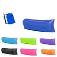 thumbnail image 3 of Outdoor Portable Lazy Inflatable Sofa Water Beach Grass Park Air Bed Sofa Toy Quick Charge Sofa (1 Piece, Blue), 3 of 6