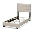 thumbnail image 6 of Baxton Studio Ansa Modern and Contemporary Beige Fabric Upholstered Twin Size Bed, 6 of 8