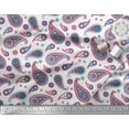 thumbnail image 2 of Soimoi Polyester Crepe Fabric Artistic Paisley Print Fabric by The Yard 52 Inch Wide, 2 of 3