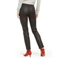 thumbnail image 2 of Hue Textured Microsuede Leggings, Black, S, 2 of 2