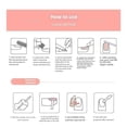 thumbnail image 6 of 3D Medium Long Press on Nails,Red French Tips Almond Shaped Rhinestone Nail Press ons with Flower Design 24Pcs False Nails, 6 of 6