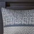 thumbnail image 4 of Madison Park Rhapsody Ensemble de Couvre-Lit Jacquard Polyester 6 Pcs en Marine, 4 of 23