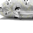 thumbnail image 4 of Panda Pet Bed, Repetitive Cartoon Animal with Leafy Branches, Chew Resistant Pad for Dogs and Cats Cushion with Removable Cover, 24" x 39", Grey Multicolor, by Ambesonne, 4 of 4
