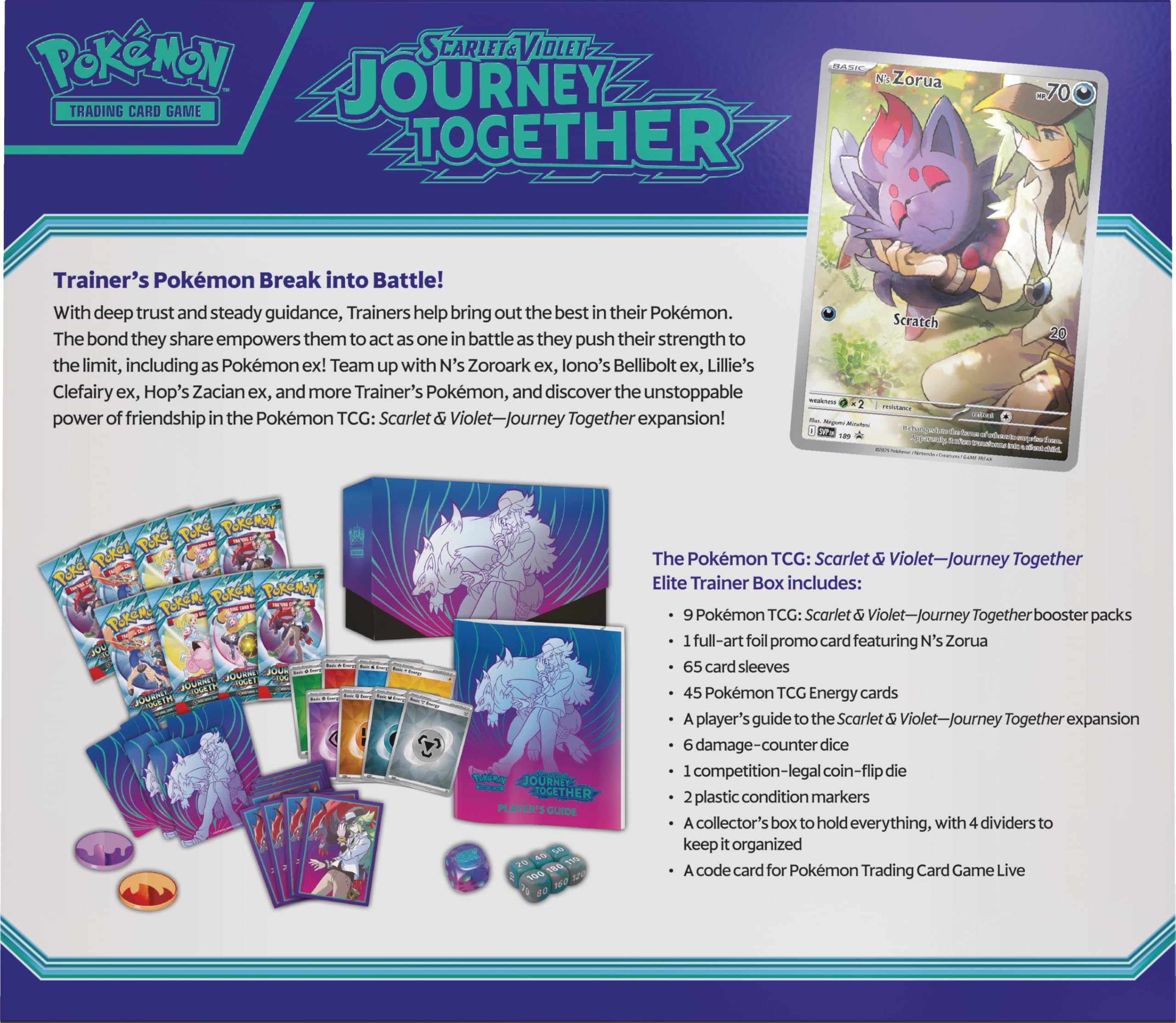 ポケモンカードゲーム Journey Together ETB アメリカ版 Amazon.com: Pokémon TCG: Caja de entrenador de élite Journey