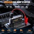thumbnail image 5 of HOMPOW 7000A Jump Starter, 26000mAh Portable Car Battery Jump Starter for 10L Gas Engines & up to 12L Diesel, Battery Booster Power Pack, 12V Jump Box with LED Light, USB Quick Charge 3.0, 5 of 9