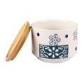thumbnail image 1 of Succulent Pots  3 Inch  Design for Succulent/Cactus  Ceramic Succulent Cactus Planter Pots with Bamboo Tray(Plants NOT Included), 1 of 6