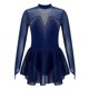 thumbnail image 1 of Kids Girls Figure Skating Dancewear Dress Sparkly Rhinestone Mesh Splice Ballerina Ballet Gymnastics Workout Tulle Tutu Dress, 1 of 5