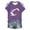 Purple, variant on Women's Funny Football Season Graphic Tee Printed T-Shirt for Female Fans Team Apparel