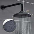 thumbnail image 5 of Boyel Living 8.3" Shower Faucet Set Wall-Mounted Rain Shower Faucet with Pressure Balanced Valve锛孧atte Black, 5 of 8