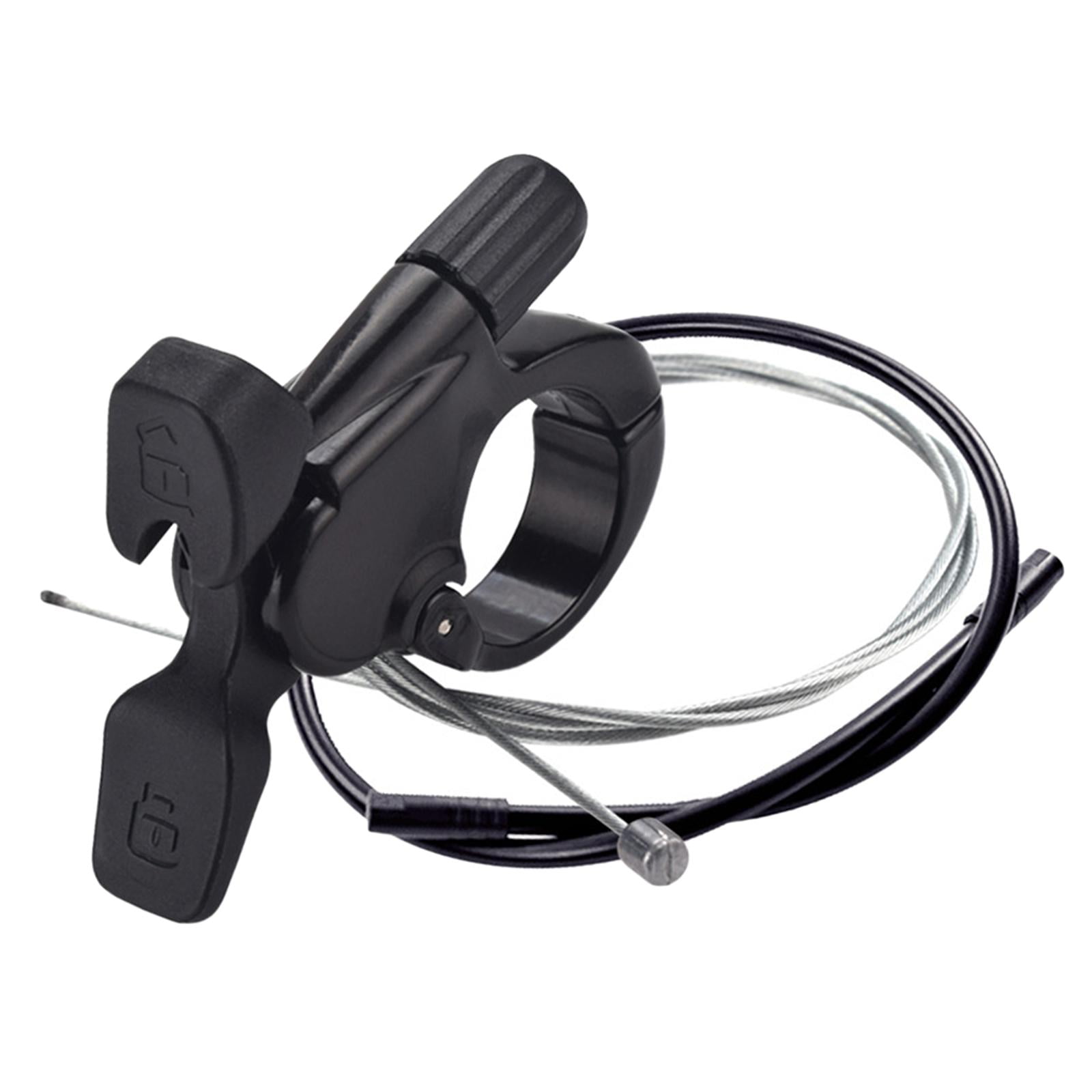 Bike Front Fork Remote Control Lockout Lever w/ Cable Aluminum